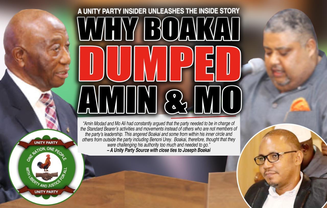 Unity Party Insider Reveals How Boakai’s Insecurity Led to Modad, Ali’s