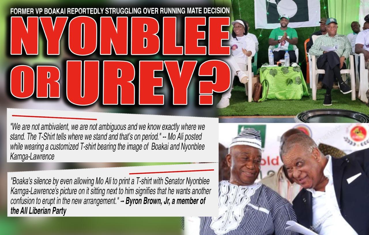 Liberia: Key UP Members Push Nyonblee Karnga-Lawrence as JNB Running Mate despite Long-time Alliance with ALP’s Urey Liberia: Key UP Members Push Nyonblee Karnga-Lawrence as JNB Running Mate despite Long-time Alliance with ALP’s Urey