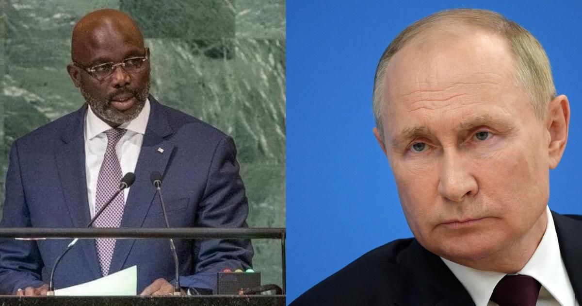 President Weah Slams Vladimir Putin over Ukraine War