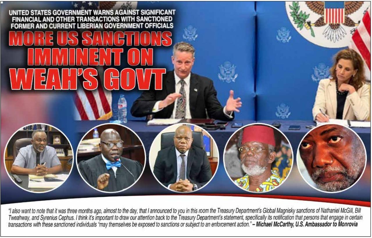 Liberia: U.S. Ambassador Warns against Doing Business with Sanctioned Liberian Officials; Says More Sanctions Expected