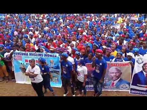 CDCIANS awaits President George Weah arrival at the Headquarter for ...