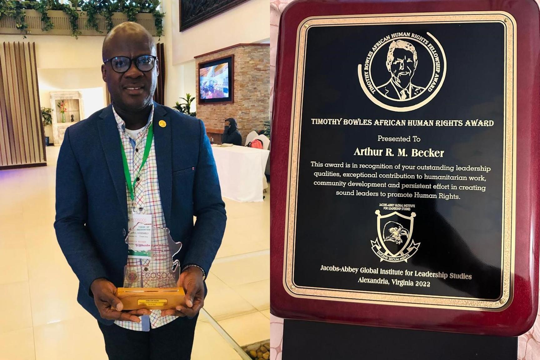Liberian Professional Gets Outstanding International Recognition for Contributions to National and Global Development Liberian Professional Gets Outstanding International Recognition for Contributions to National and Global Development
