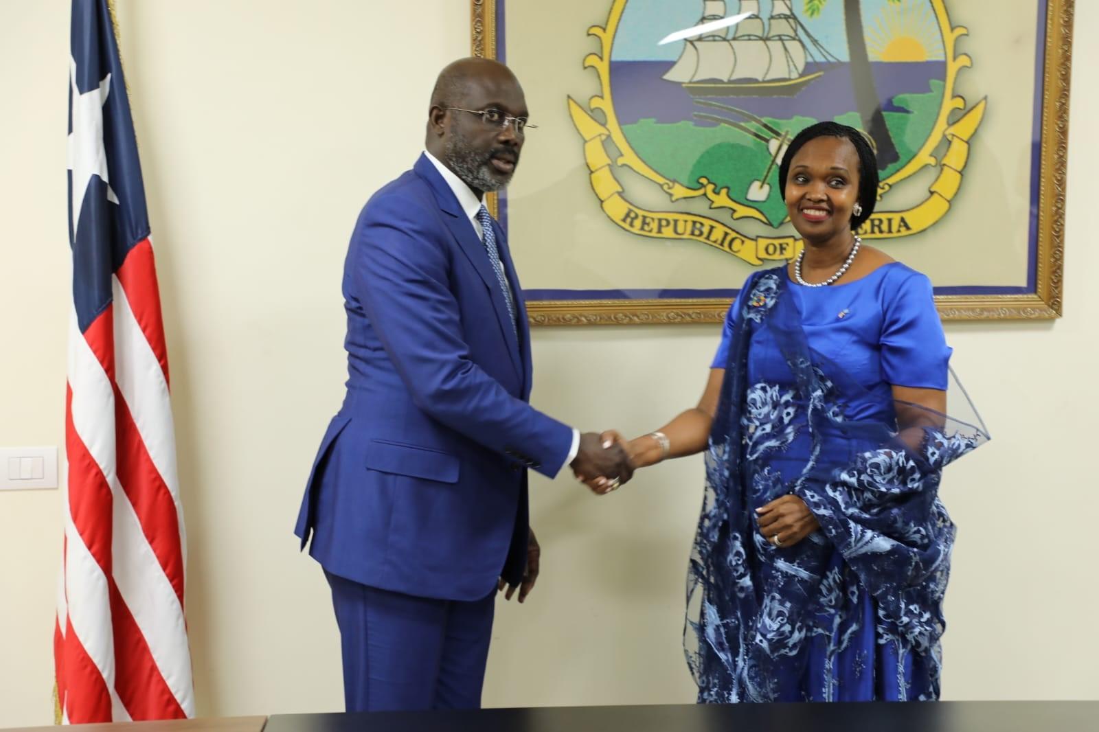 New UN Resident Coordinator Presents Credentials to President George Manneh Weah New UN Resident Coordinator Presents Credentials to President George Manneh Weah