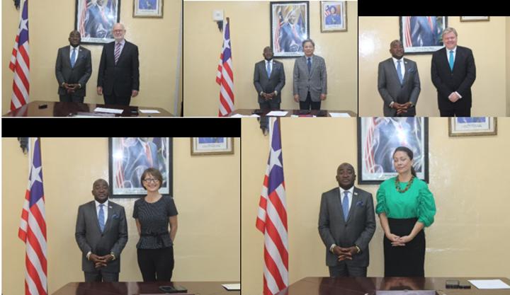 Foreign Minister Kemayah Receives Five Ambassadors-Designate To Liberia Foreign Minister Kemayah Receives Five Ambassadors-Designate To Liberia