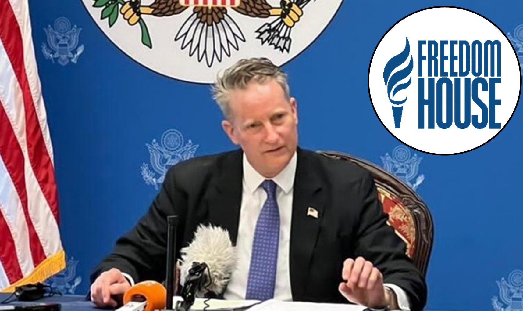 U.S. Ambassador Michael McCarthy Scoops Freedom House’s 2023 Mark Palmer Prize for ‘Addressing Corruption In Liberia’ U.S. Ambassador Michael McCarthy Scoops Freedom House’s 2023 Mark Palmer Prize for ‘Addressing Corruption In Liberia’