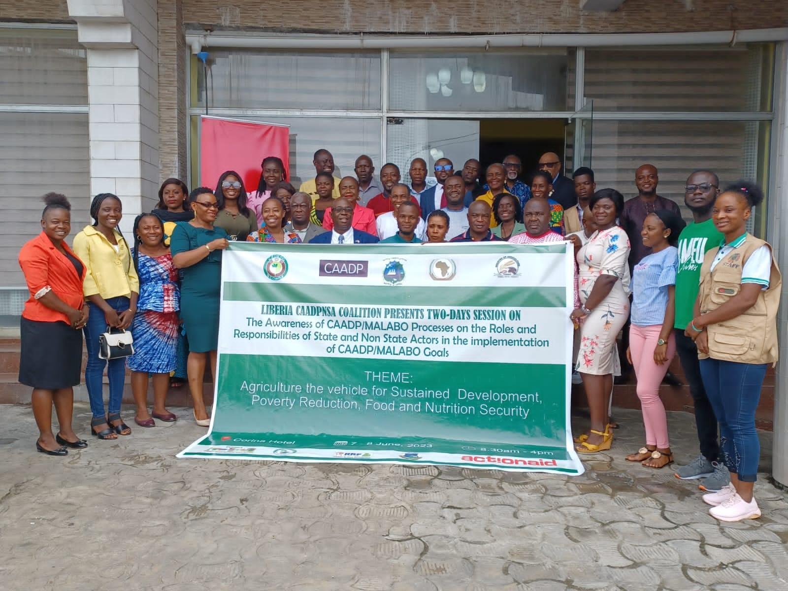 Non-State Actors’ Coalition Calls on Government of Liberia for 10% Budget Support to Agriculture In Line with Maputo Accord Non-State Actors’ Coalition Calls on Government of Liberia for 10% Budget Support to Agriculture In Line with Maputo Accord