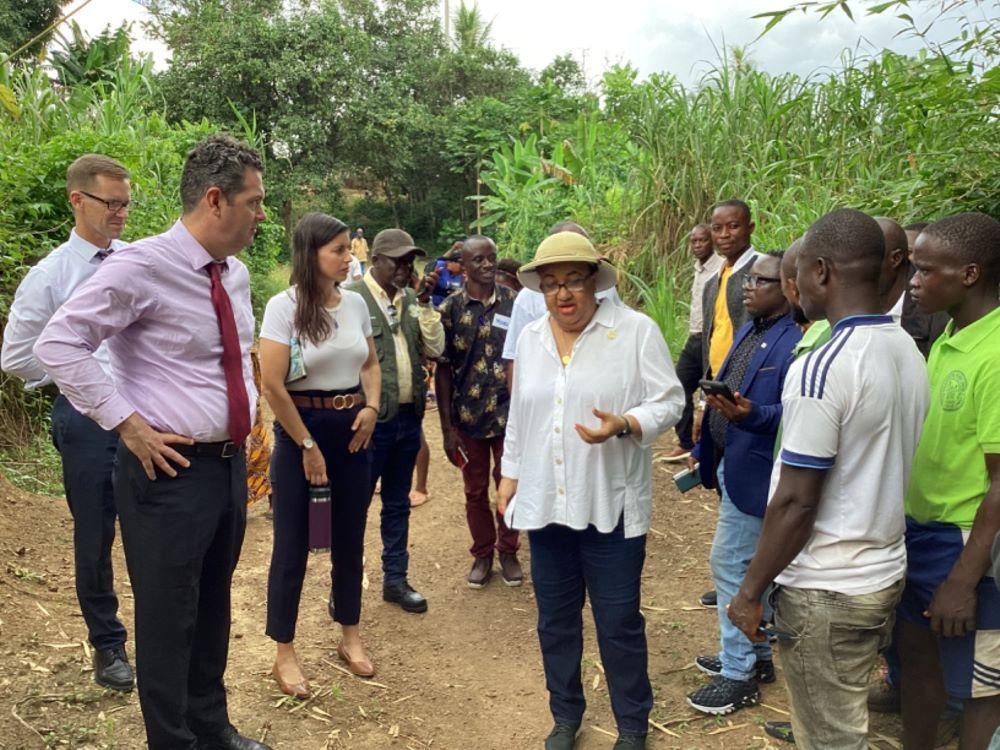 MOA and partners visit farmers in Nimba MOA and partners visit farmers in Nimba