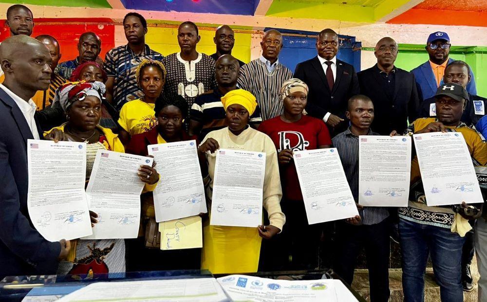 Eight communities issued statutory titled land deeds Eight communities issued statutory titled land deeds