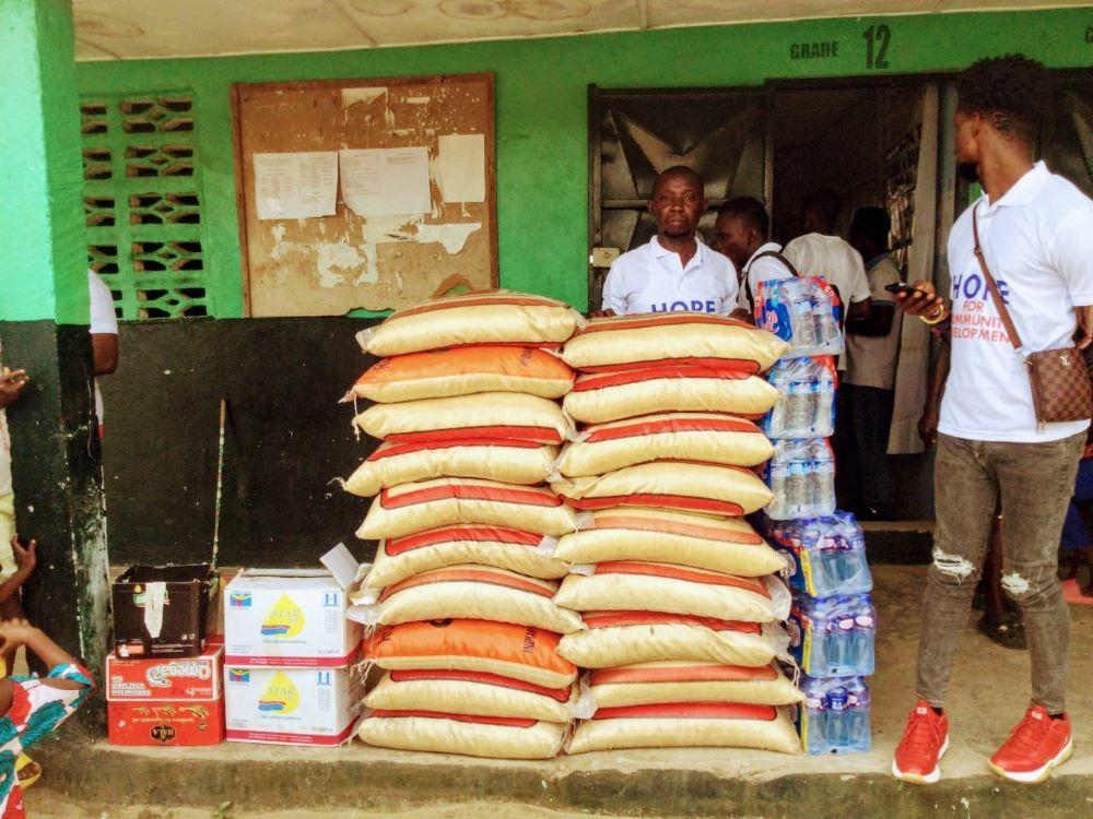 Disabled community benefit food rations Liberia