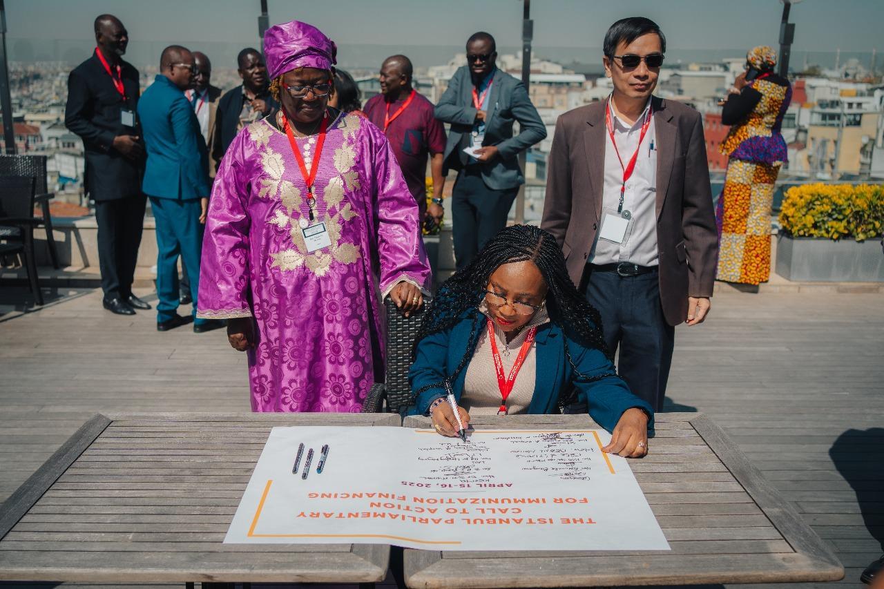 Liberian Parliamentarians Joined MPs from Africa and Asia to Sign the Istanbul Call to Action for Immunization Financing Liberian Parliamentarians Joined MPs from Africa and Asia to Sign the Istanbul Call to Action for Immunization Financing