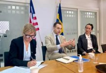 Swedish Embassy Welcomes FBA Director General to Liberia Swedish Embassy Welcomes FBA Director General to Liberia