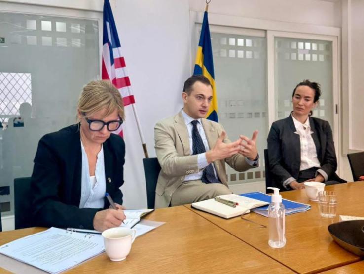 Swedish Embassy Welcomes FBA Director General to Liberia Swedish Embassy Welcomes FBA Director General to Liberia