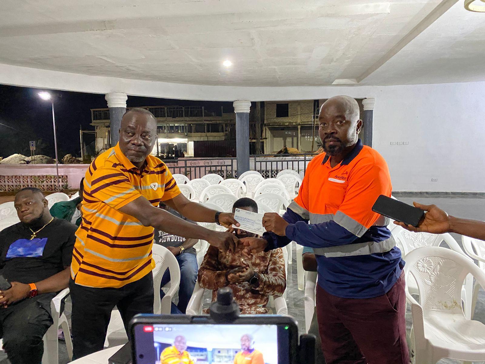 AML Presents $25K Check to Nimba Sports Committee AML Presents $25K Check to Nimba Sports Committee