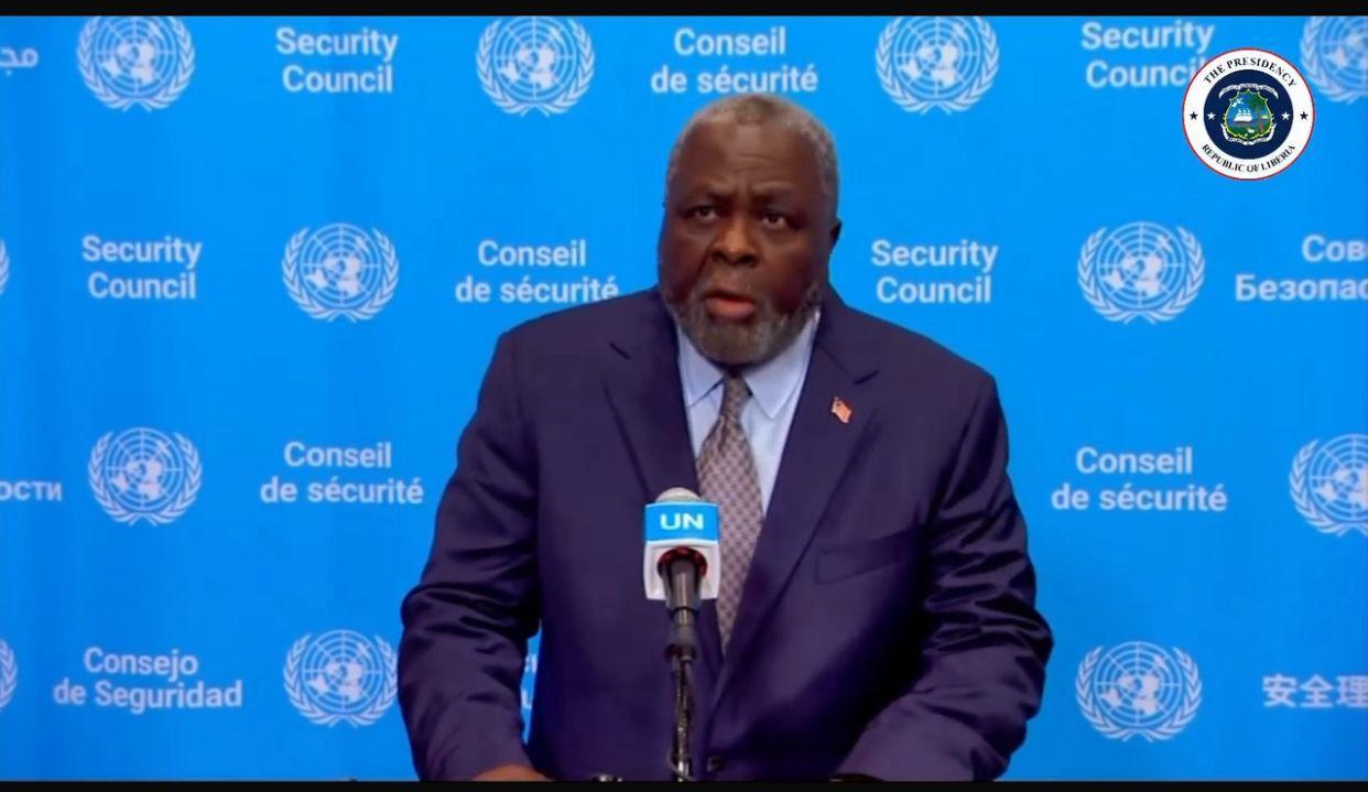 Liberia Hoists Lone Star at UN Security Council Liberia Hoists Lone Star at UN Security Council