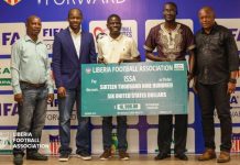 LFA Grants Over L$3 Million to ISSA for School Football LFA Grants Over L$3 Million to ISSA for School Football