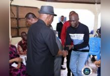 President Boakai Honors Nelson Bearngar of CNDR President Boakai Honors Nelson Bearngar of CNDR