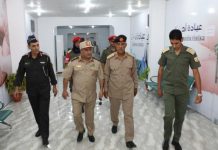 وفد من القيادة يزور جرحى القوات المسلحة