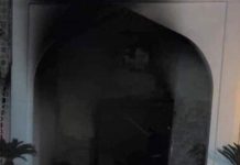 قسم النجدة بنغازي يستلم مقر الحكومة بعد سيطرته على الحريق