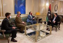 السراج يناقش الوضع الليبي مع السفير البريطاني السراج يناقش الوضع الليبي مع السفير البريطاني