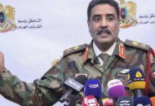 “المسماري” ينفي خبر الهجوم على قاعدة “الويغ” العسكرية “المسماري” ينفي خبر الهجوم على قاعدة “الويغ” العسكرية