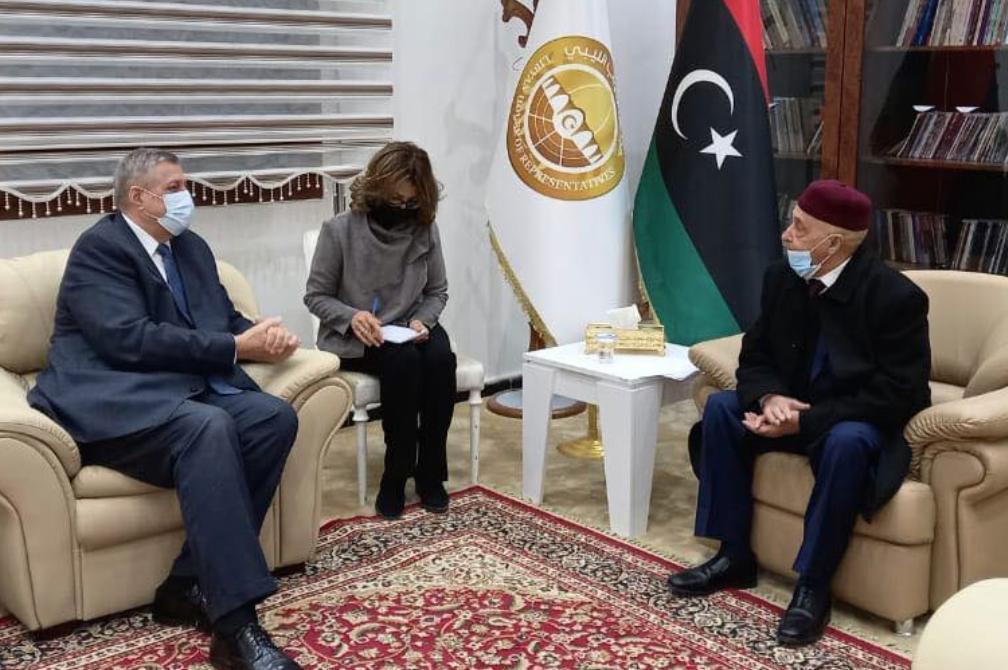 عقيلة صالح يبدي لكوبيتش تمسكه بالانتخابات في موعدها عقيلة صالح يبدي لكوبيتش تمسكه بالانتخابات في موعدها