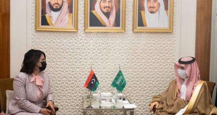 وزيرة الخارجية الليبية تلتقي نظيرها السعودي في الرياض وزيرة الخارجية الليبية تلتقي نظيرها السعودي في الرياض