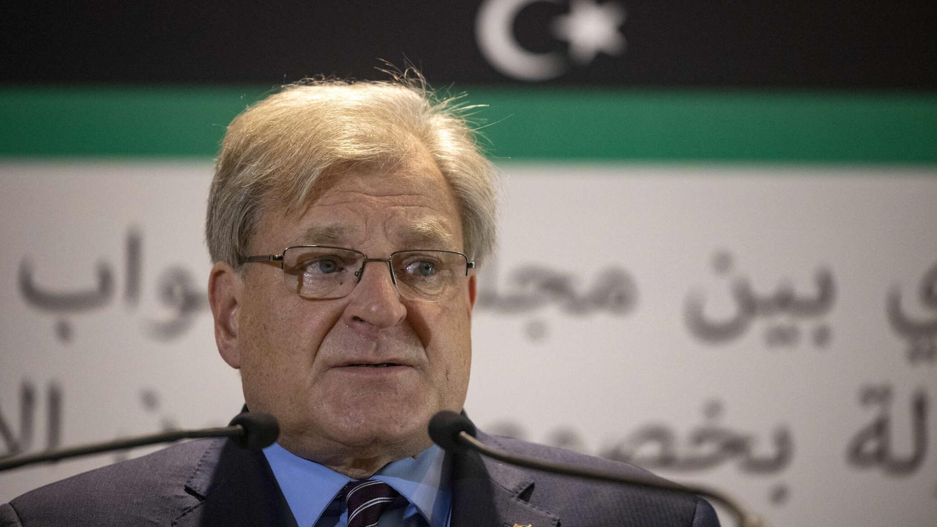 المبعوث الأمريكي إلى ليبيا يؤكد وجود عقبات تعترض إجراء الانتخابات في موعدها المبعوث الأمريكي إلى ليبيا يؤكد وجود عقبات تعترض إجراء الانتخابات في موعدها