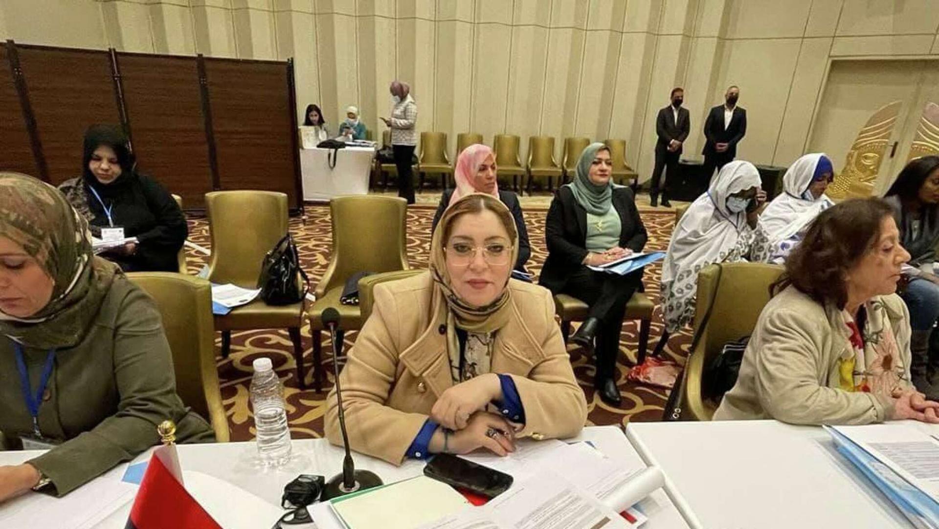 وزيرة شؤون المرأة الليبية: نزور العراق للمشاركة في الاجتماع الـ 15 لمنظمة المرأة العربية وزيرة شؤون المرأة الليبية: نزور العراق للمشاركة في الاجتماع الـ 15 لمنظمة المرأة العربية