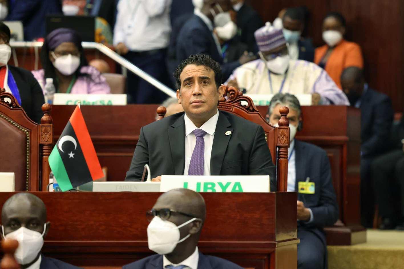 المنفي يشارك في أعمال القمة الاستثنائية الـ15 لمؤتمر الاتحاد الإفريقي المنفي يشارك في أعمال القمة الاستثنائية الـ15 لمؤتمر الاتحاد الإفريقي