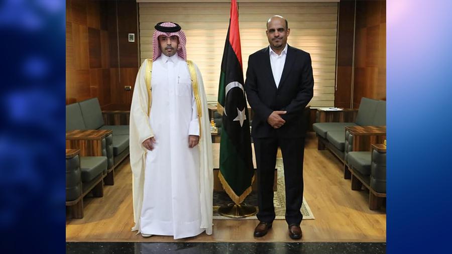 وزير الرياضة يستقبل السفير القطري بليبيا وزير الرياضة يستقبل السفير القطري بليبيا