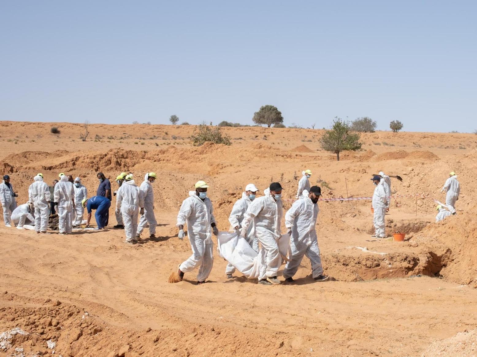 اكتشاف مقبرة جماعية في سرت الليبية اكتشاف مقبرة جماعية في سرت الليبية
