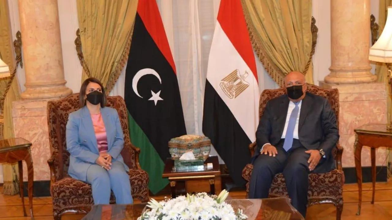 مصر تنفي حدوث مشادة شكري والمنقوش وتؤكد أن ماتم التوافق حوله يتسق مع موقفها تجاه ليبيا مصر تنفي حدوث مشادة شكري والمنقوش وتؤكد أن ماتم التوافق حوله يتسق مع موقفها تجاه ليبيا