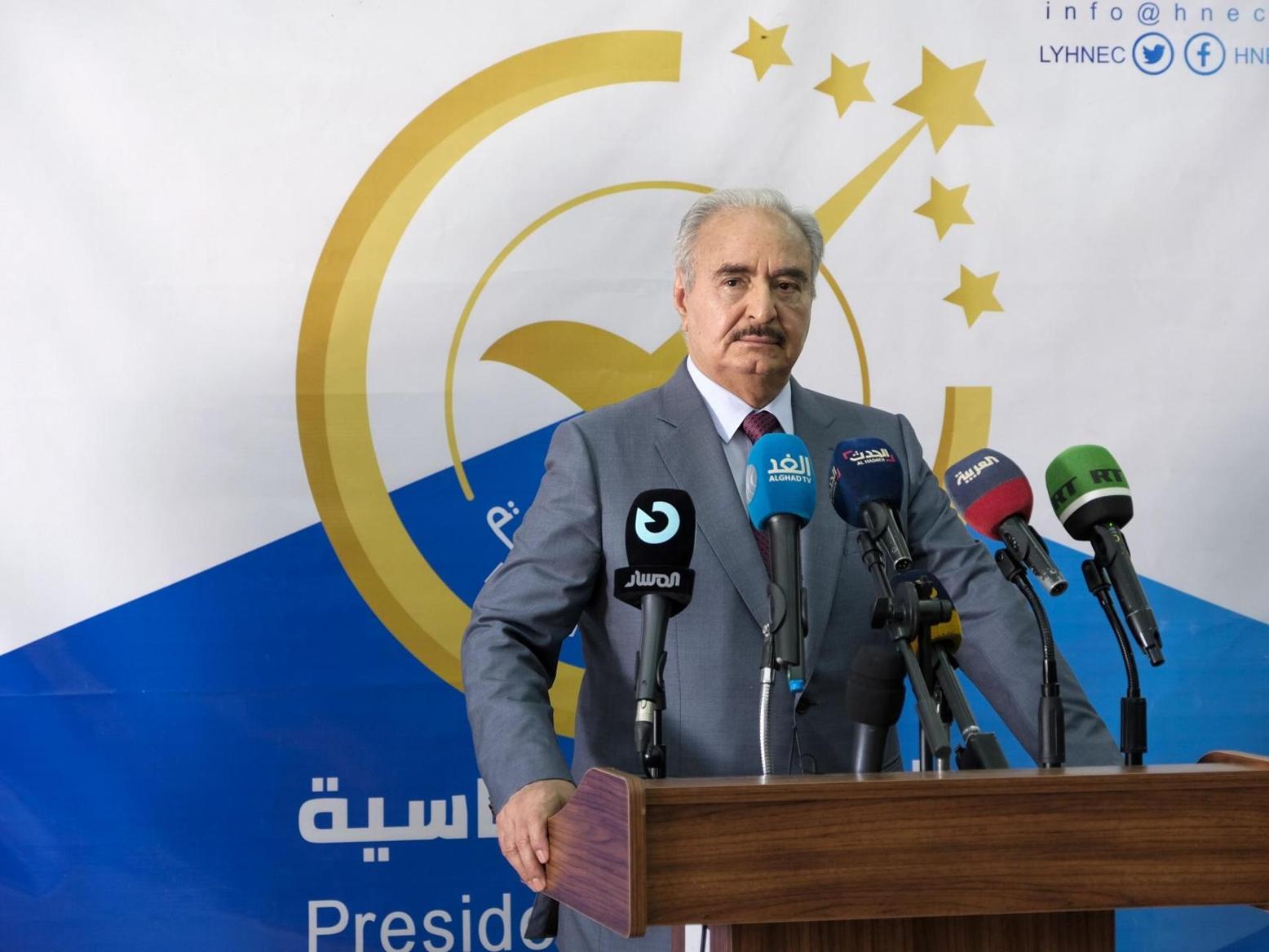 حفتر يعلن حفتر يعلن