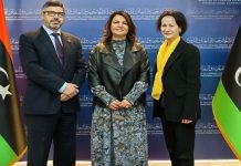 المنقوش تناقش ملف حقوق الإنسان مع سفيري السويد والاتحاد الأوروبي المنقوش تناقش ملف حقوق الإنسان مع سفيري السويد والاتحاد الأوروبي