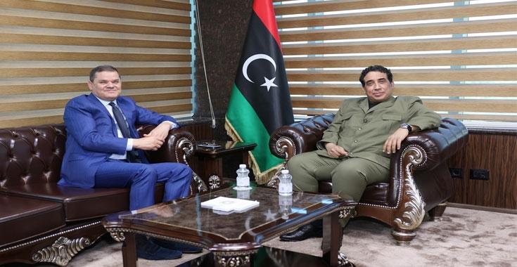 المنفي والدبيبة يبحثان خطة رئاسة الأركان في الزاوية وعددًا من الملفات الأمنية المنفي والدبيبة يبحثان خطة رئاسة الأركان في الزاوية وعددًا من الملفات الأمنية