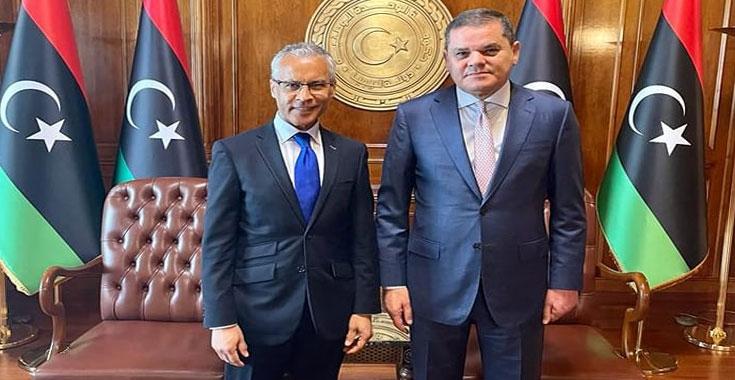 الدبيبة يبحث مع السفير الفرنسي الأزمة في السودان والمسار السياسي الدبيبة يبحث مع السفير الفرنسي الأزمة في السودان والمسار السياسي