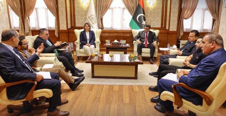 المنقوش تناقش مع شكشك خطة عمل الوزارة في ترشيد الانفاق المنقوش تناقش مع شكشك خطة عمل الوزارة في ترشيد الانفاق