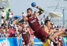 منتخب قطر يهزم البرازيل ويتوج بذهبية كرة اليد الشاطئية منتخب قطر يهزم البرازيل ويتوج بذهبية كرة اليد الشاطئية