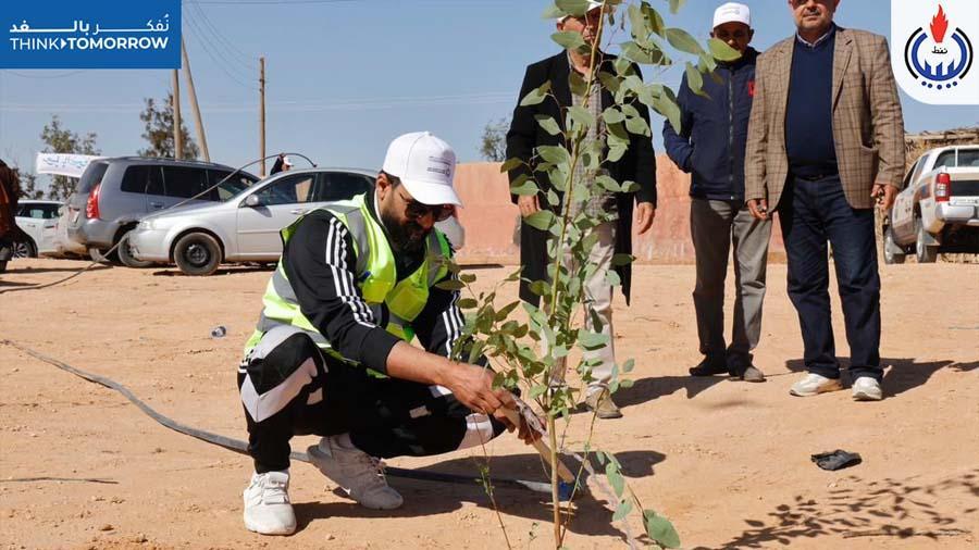 الوطنية للنفط تعلن إطلاق المرحلة الأولى من حملة زراعة مليون شجرة