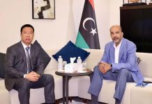 الكوني يبحث عودة السفارة الصينية لطرابلس الكوني يبحث عودة السفارة الصينية لطرابلس