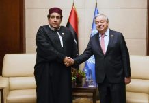 المنفي وغوتيريش يؤكدان ضرورة التركيز على نهج يقود لانتخابات ليبية المنفي وغوتيريش يؤكدان ضرورة التركيز على نهج يقود لانتخابات ليبية