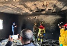 مستشفى الأصابعة يستقبل 10 حالات اختناق جراء الحرائق مستشفى الأصابعة يستقبل 10 حالات اختناق جراء الحرائق