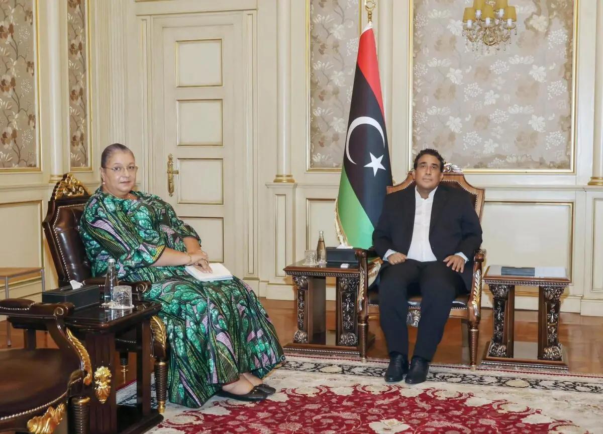 المنفي يستقبل تيتيه.. تأكيد على الهدنة ودفع العملية السياسية المنفي يستقبل تيتيه.. تأكيد على الهدنة ودفع العملية السياسية