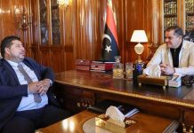 الدبيبة يبحث مع مسعود الإنتاج النفطي ومذكرات التعاون الدولي الدبيبة يبحث مع مسعود الإنتاج النفطي ومذكرات التعاون الدولي