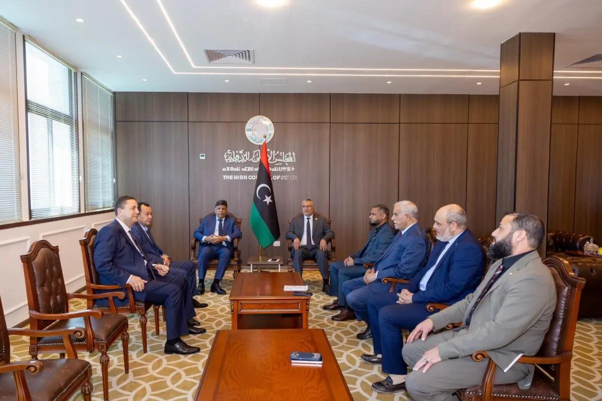 تكالة يستقبل النائب العام في طرابلس تكالة يستقبل النائب العام في طرابلس