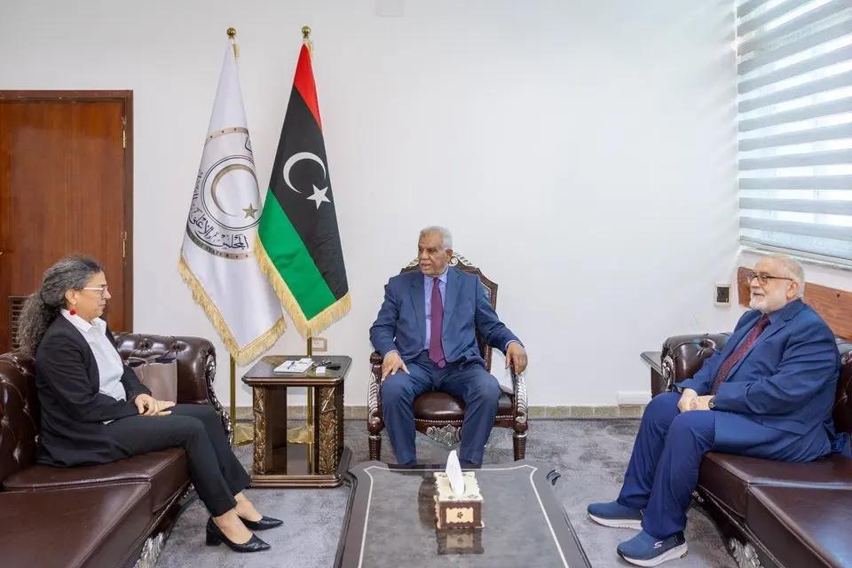 الأعلى للدولة يبحث مع بعثة الأمم مستجدات العملية السياسية الأعلى للدولة يبحث مع بعثة الأمم مستجدات العملية السياسية