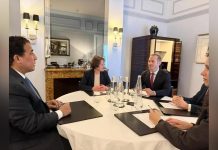 المنفي يستقبل المبعوث الخاص للرئيس الفرنسي إلى ليبيا المنفي يستقبل المبعوث الخاص للرئيس الفرنسي إلى ليبيا