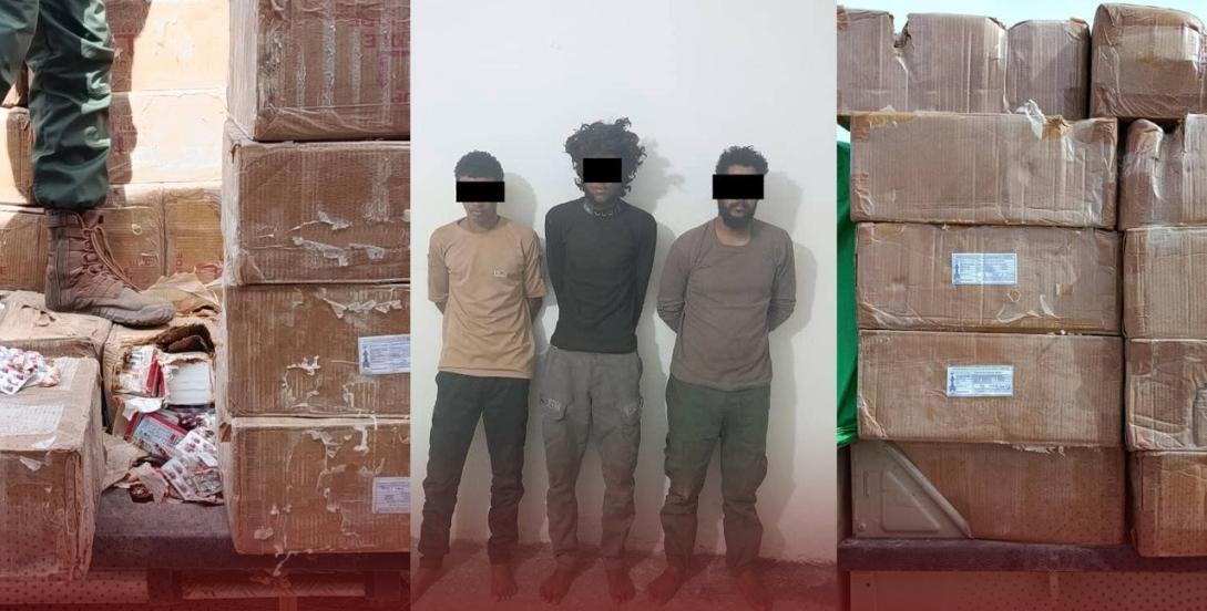 القبض على مهرّبي مخدّرات حاولوا التسلل من منطقة الحمادة القبض على مهرّبي مخدّرات حاولوا التسلل من منطقة الحمادة