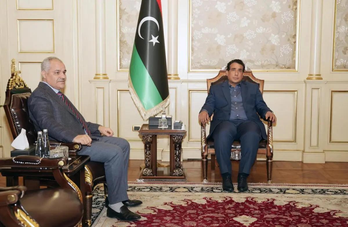 المنفي يستقبل محافظ المصرف لمناقشة الإصلاحات الاقتصادية المنفي يستقبل محافظ المصرف لمناقشة الإصلاحات الاقتصادية