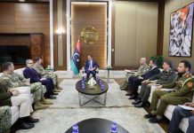 الدبيبة يبحث مع قائد «أفريكوم» تعزيز التعاون العسكري الدبيبة يبحث مع قائد «أفريكوم» تعزيز التعاون العسكري